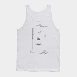 Electric Arc Lamp Vintage Patent Hand Drawing Tank Top